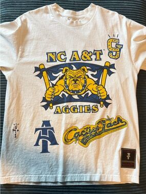 Mitchell & Ness White Tee Cactus Jack- NC AT&T